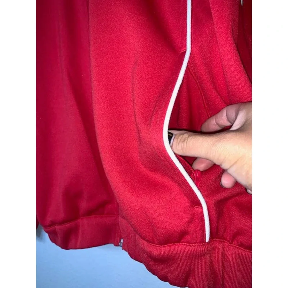 REEBOK Red Track Suit Zip Up Jacket - Picture 6 of 9